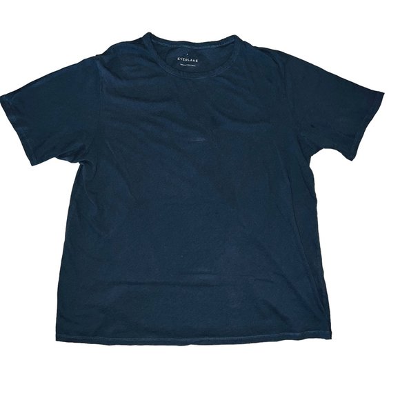 Everlane Basics T-Shirt Set (3) in White, Navy Blue, & Teal Size Medium - Picture 7 of 11